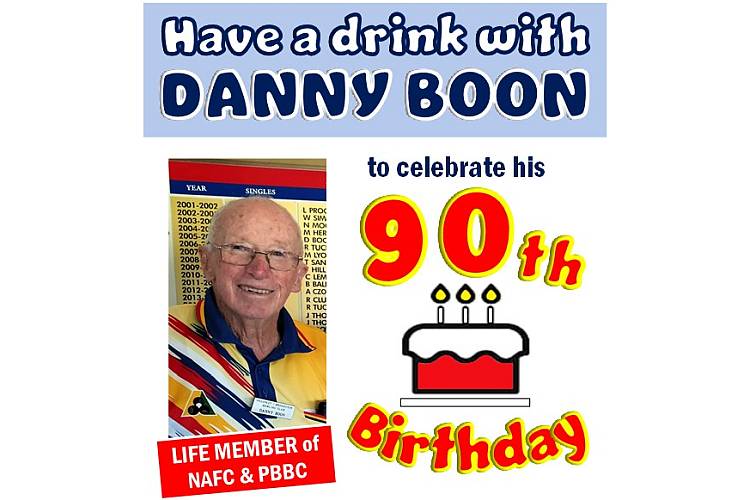 DANNY BOON 90th BIRTHDAY